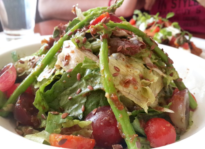 Asparagus Salad with Toasted Flax Seeds